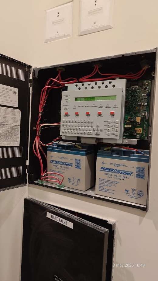 Panel de control de incendios